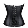 Punk Style Push Up Faux Leather Corset With Zip